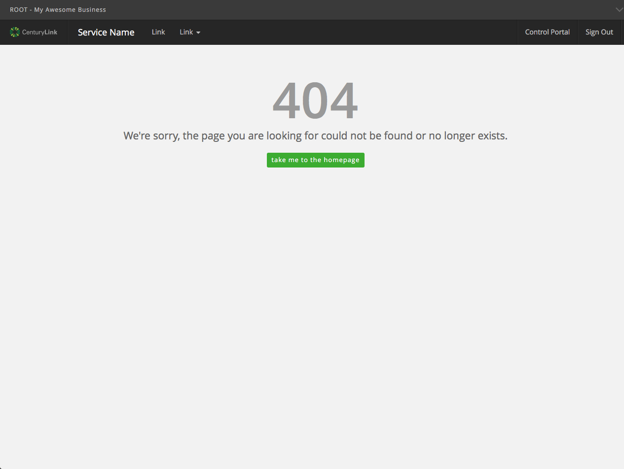 HTTP error pages